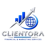 Clientora Services logo for financial and marketing services